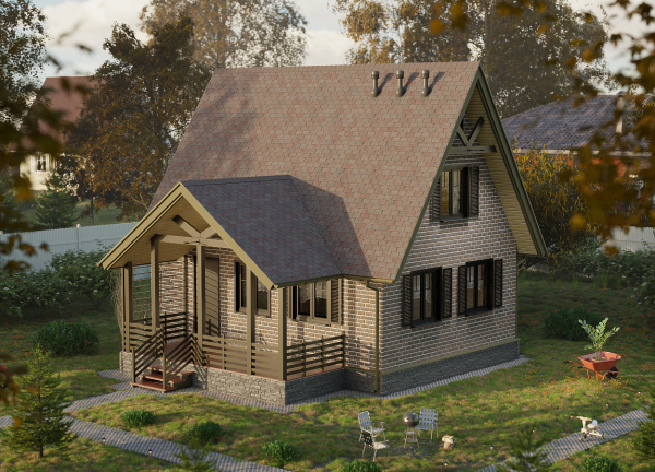 Фасадная плитка Docke PREMIUM/ BRICK/ Зрелый каштан